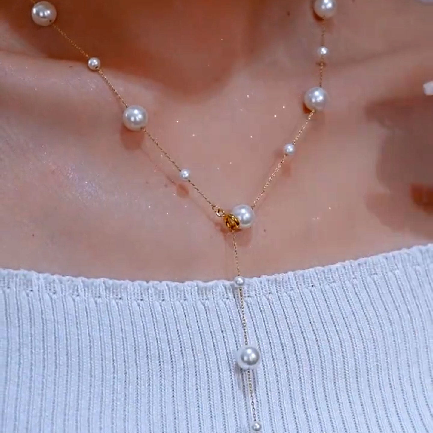 超仙多戴珍珠百搭流行项链轻奢女