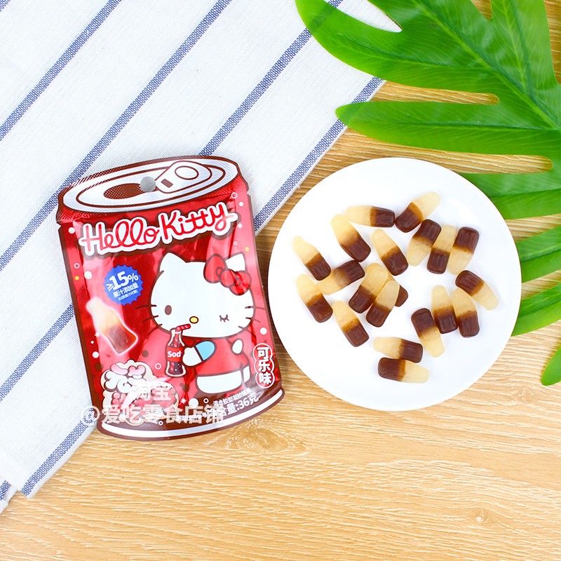 2包邮三丽鸥HELLOKITTY凯蒂猫果汁软糖库洛米零食糖果儿童节礼物
