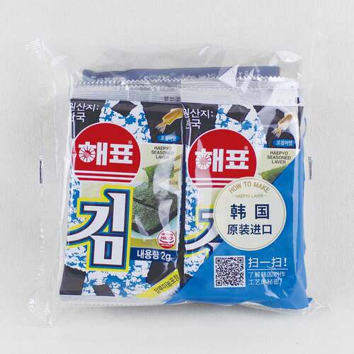 海牌韩国紫菜鱿鱼味16g8袋入