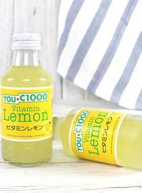 印尼进口优吸YOU C1000维生素C柠檬味维生素果汁饮料140ml单小瓶