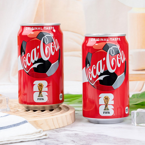 2包邮日本进口Coca－Cola/可口可乐联名FIFA世界杯收藏版碳酸饮料