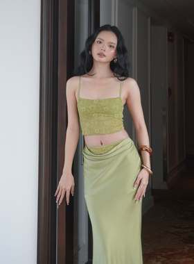 TC 泰国品牌 正品 性感蕾丝抹胸可调节露背吊带低腰包臀半身裙