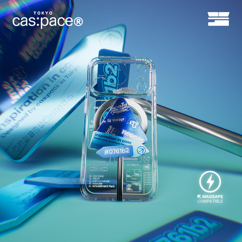 【neo cas:pace】壳空间原创蓝路牌磁吸手机壳适用苹果17Pro16promax全包iPhone新款防摔小众高级感半透明