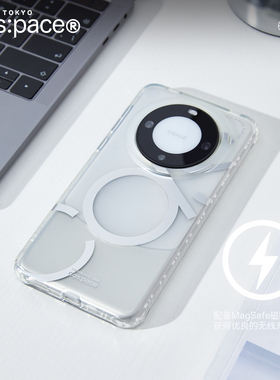壳空间原创cas磁吸Magsafe无线充电磨砂适用华为Mate60pro简约手机壳新款电镀防摔全包保护壳