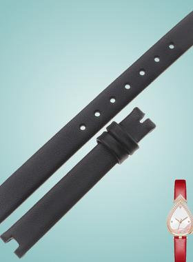 适用于DOM手表带 Deb Ode May水滴形表盘G-1538GL-4M女凹口手表带