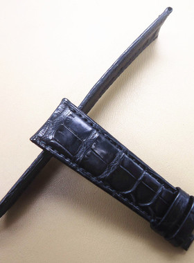 适用于劳力士真皮表带切利尼系列50509/50505美洲鳄鱼真皮表带弯