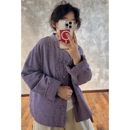 YIMIAN中式美学盘扣提花棉衣