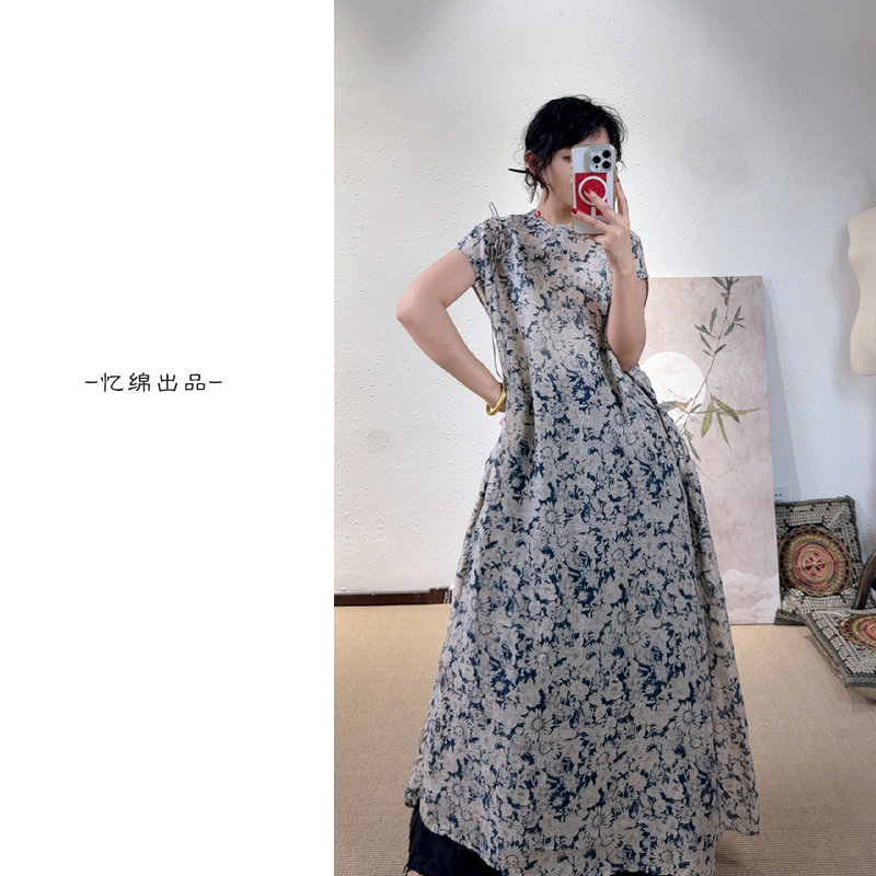 YIMIAN小众温柔新中式连衣裙