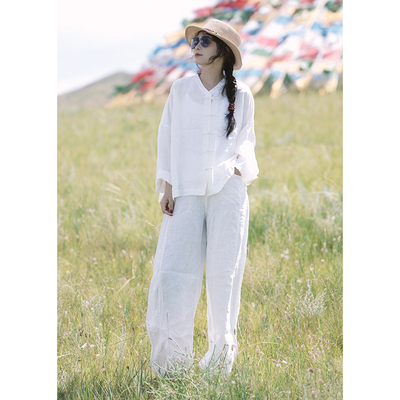 YIMIAN春日汉麻松弛感表达上衣