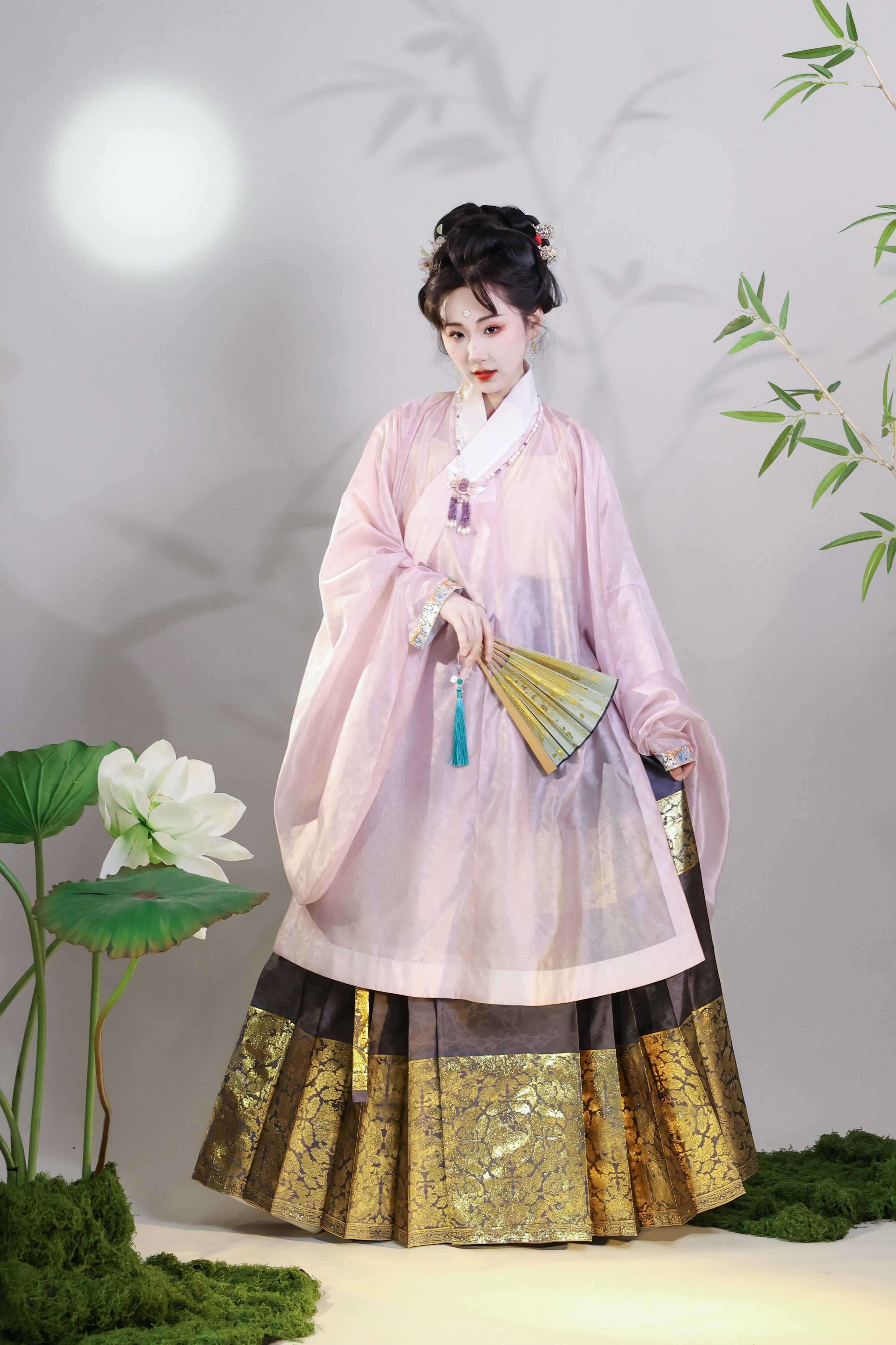 囿春【夏季新品】 晚明风 唐花明用 超薄织金纱马面裙 明制汉服,模玩/动漫/周边/娃圈三坑/桌游,古风/国风外衣,淘宝优惠券,粉丝福利购,淘宝优惠卷