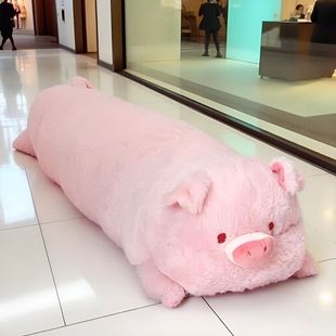 猪猪长条枕抱枕女生睡觉专用床上夹腿侧睡枕头男生款 靠枕床头靠垫