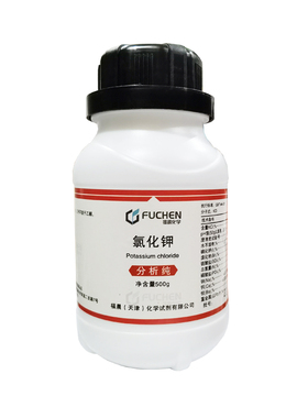 氯化钾KCL分析纯AR500G含量99.5%白色结晶粉末实验化学试剂