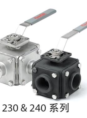 美国BARY博雷多端口球阀 230系列 T型L型三通四通不锈钢进口球阀