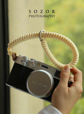 sozor独家配色高端珠光 相机手腕带单反微单手绳加粗防摔防丢配件