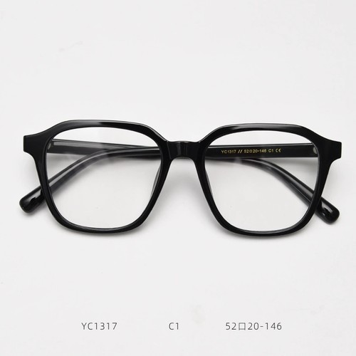 52mm超轻方形眼镜框女显瘦配近视度数复古文艺百搭防蓝光平光镜男