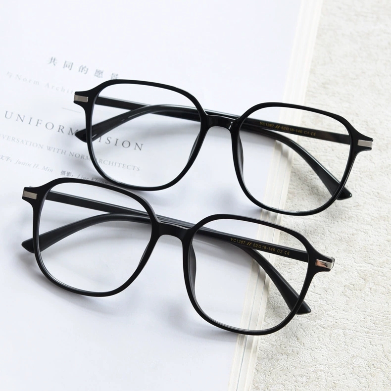 韩版超轻多边形眼镜框女TR90可配近视度数网红大脸素颜防蓝光镜男