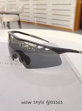 大框小众骑行太阳眼镜男女潮户外运动防风登山变色墨镜防紫外线潮