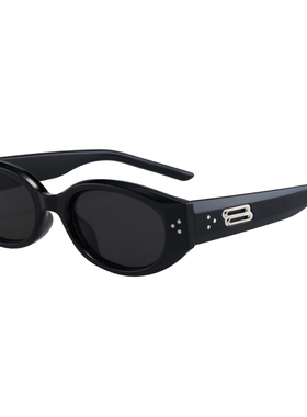 复古猫眼墨镜女士明星同款ins高级感网红防紫外线显瘦太阳眼镜男