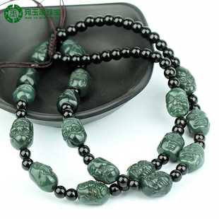 新疆和田玉十八罗汉项链男玉石链子挂件吊坠玉牌专用玉石挂绳玉绳