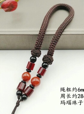 手把件绳批发编织挂绳项链翡翠男女配件吊坠绳玉线玉绳调节饰品