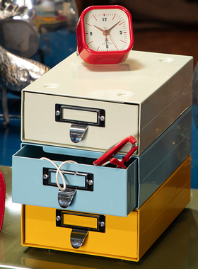 稻谷藏库DULTON 金属台面抽屉 文具化妆品收纳盒 小号储物盒