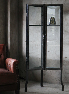 稻谷藏库DULTON 金属三角柜 陈列玻璃柜简约墙角收纳角落边角柜子