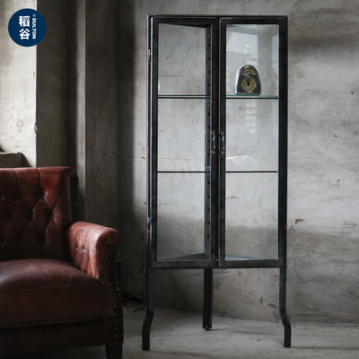 稻谷藏库DULTON 金属三角柜 陈列玻璃柜简约墙角收纳角落边角柜子