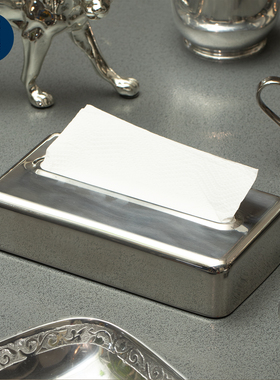 稻谷藏库DULTON 金属不锈钢纸巾盒 质感简约可挂墙抽纸盒