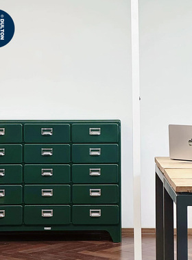 稻谷藏库DULTON 金属十五屉柜 多功能收纳储物柜子 简约斗柜