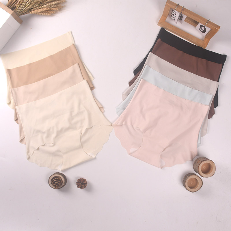 高腰无缝裸感3D蜜桃臀无痕加长裆