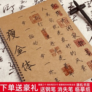 瘦金体女生男生金句文案励志语录土味情话古风文案漂亮大气练字帖