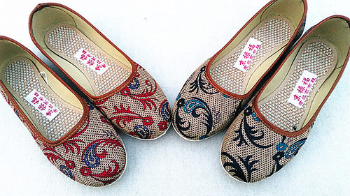 工艺广场舞爆款舒适风方口布鞋