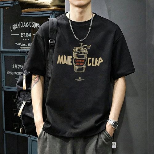 美式复古重磅纯棉港风短袖男T恤