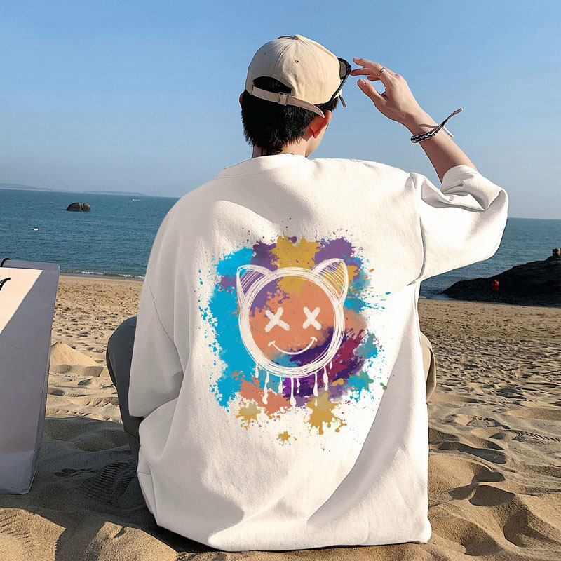 qt短袖潮青少年国重磅恤男士