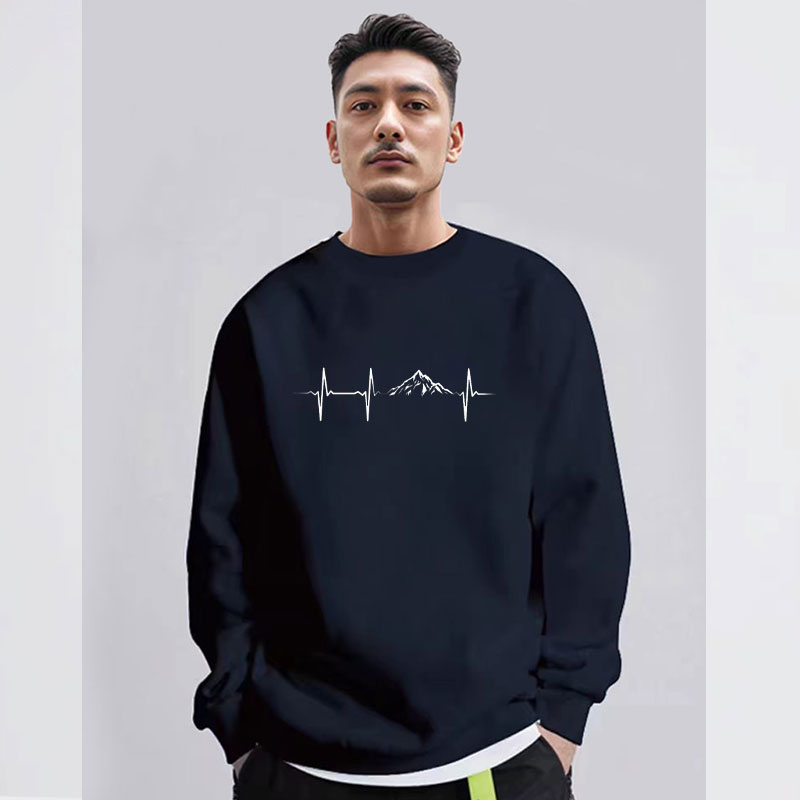 2025秋季圆领卫衣男美式潮牌长袖