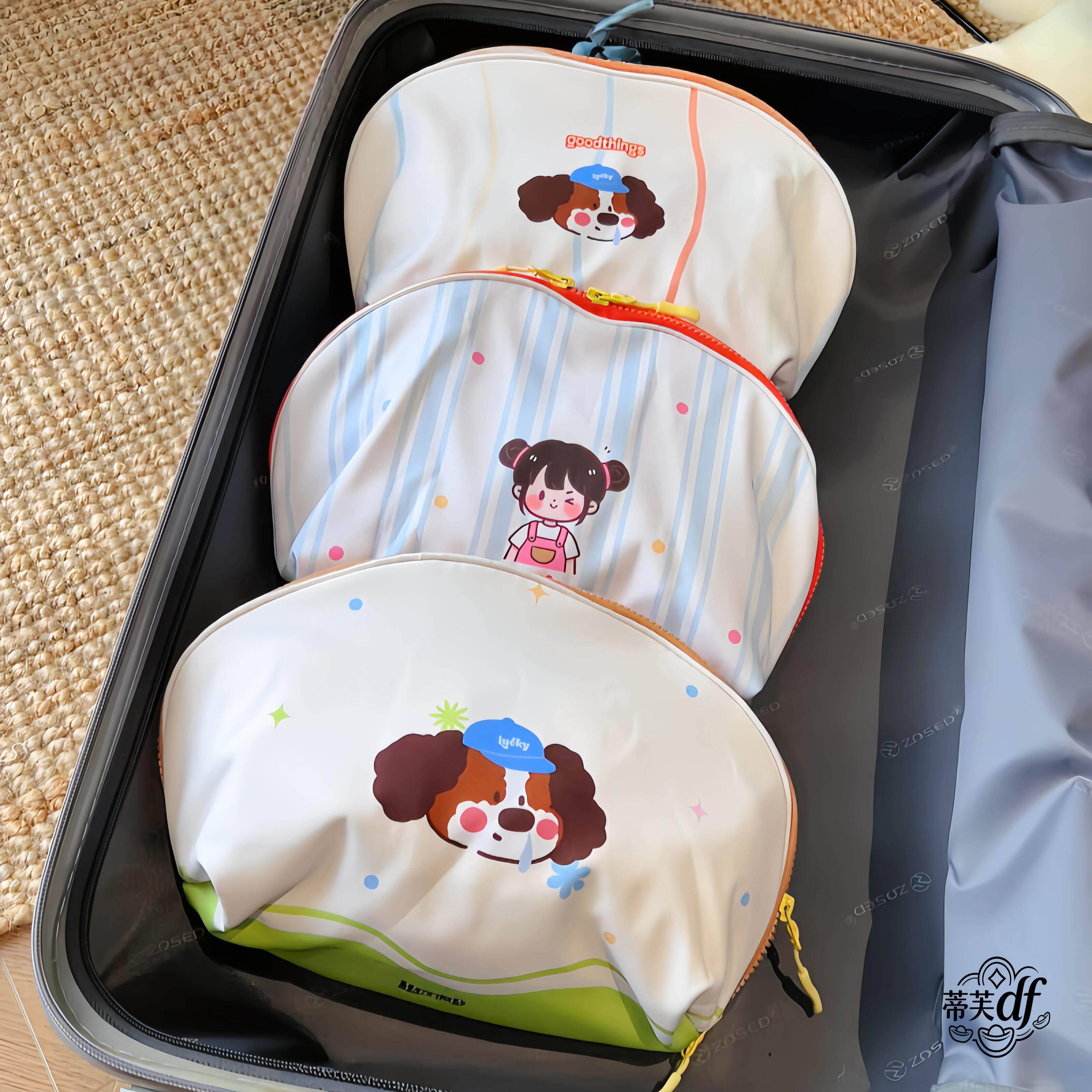 内衣收纳包旅行内裤袜子贴身衣物可携式贝壳包新款三合一洗漱包