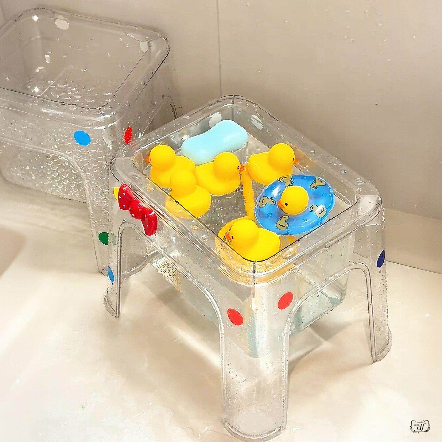 玩水玩沙玩具洗澡凳可坐儿童宝宝成人收纳凳子储物凳家用加厚