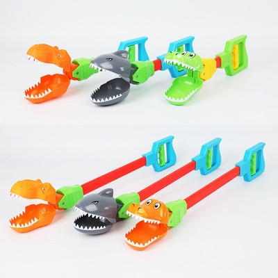 儿童机械手臂玩具夹子钳恐龙鲨鱼鳄鱼夹户外夹雪球玩具沙滩工具