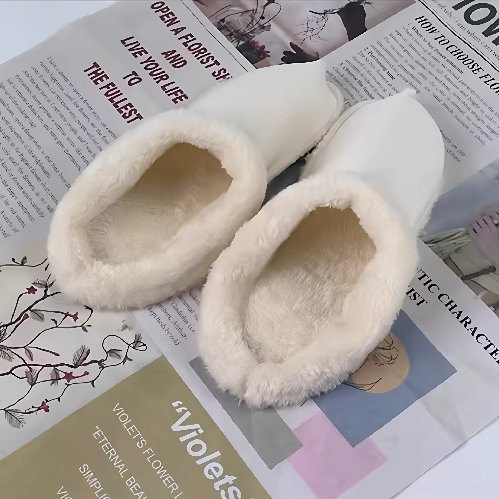 加绒洞洞鞋内胆可拆卸毛套冬季加棉保暖女毛毛拖鞋男款棉套可水洗