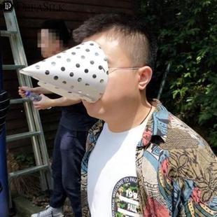 生日帽纸质女男孩新西游记游戏挡脸尖尖帽团建拓展高帽三角帽道具