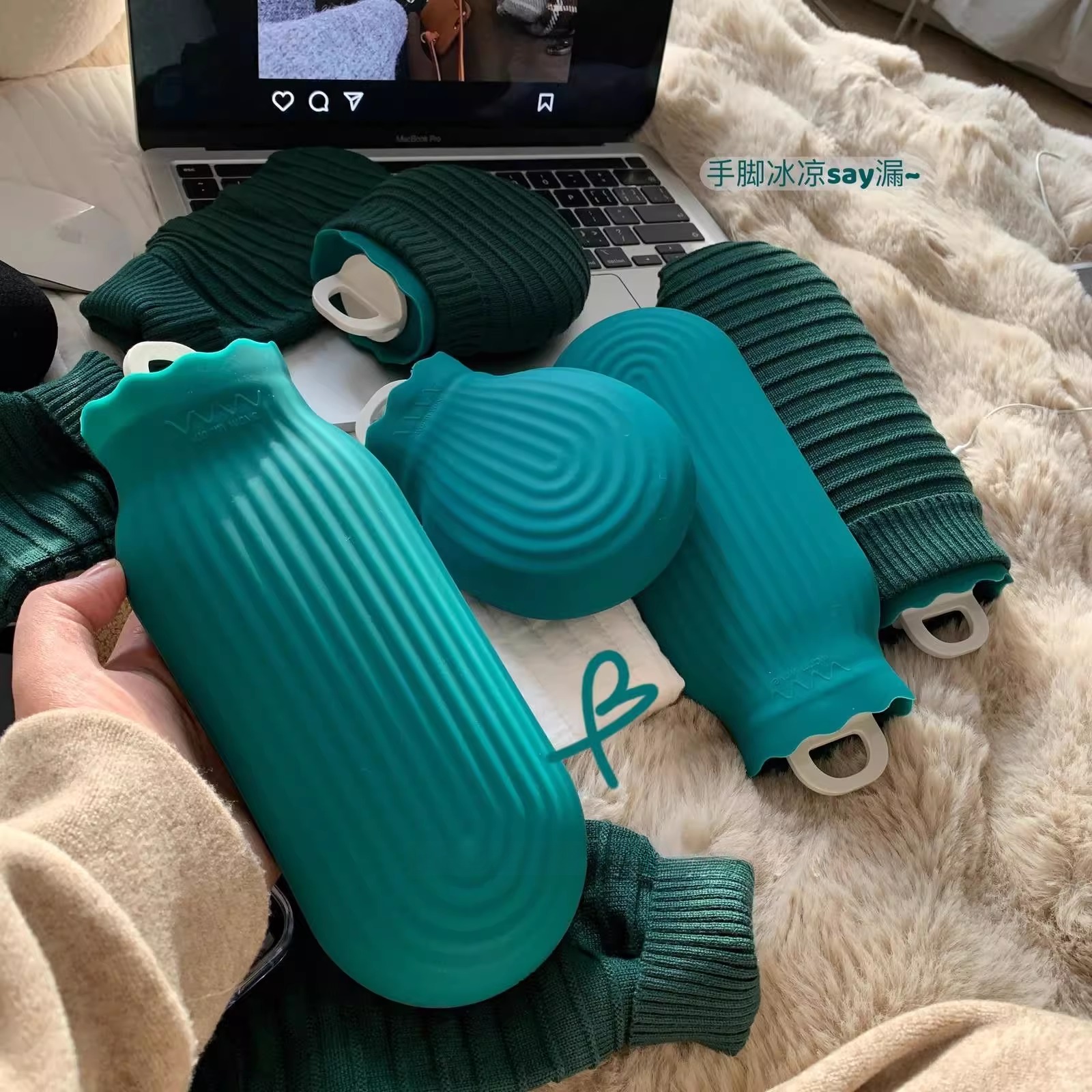 暖汤婆子~软呢矽胶环保注水热水袋 可微波炉加热暖手宝暖胃暖宝宝