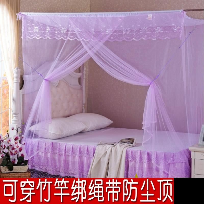 传统老式蚊帐家用上下铺单人床1米2床1米5可穿杆绑绳单门加密双人