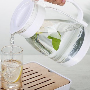 ??水杯茶壶套组冷 冷水壶玻璃耐热高温防爆水瓶家用大容量凉白开
