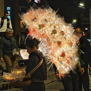 波波球玫瑰花浪漫气球手工材料包情人节花束送女朋友甜蜜节日装扮