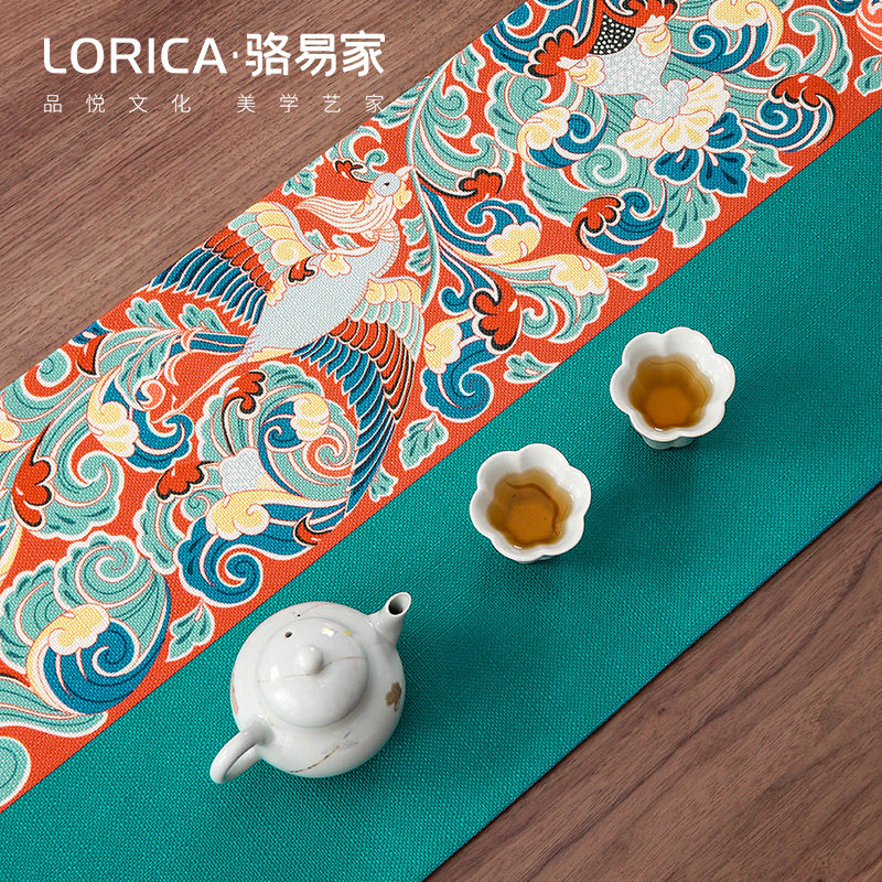 骆易家新中式桌旗茶席禅意茶桌垫布防水茶台布艺长条茶几桌布茶布,居家布艺,桌旗,淘宝优惠券,粉丝福利购,淘宝优惠卷