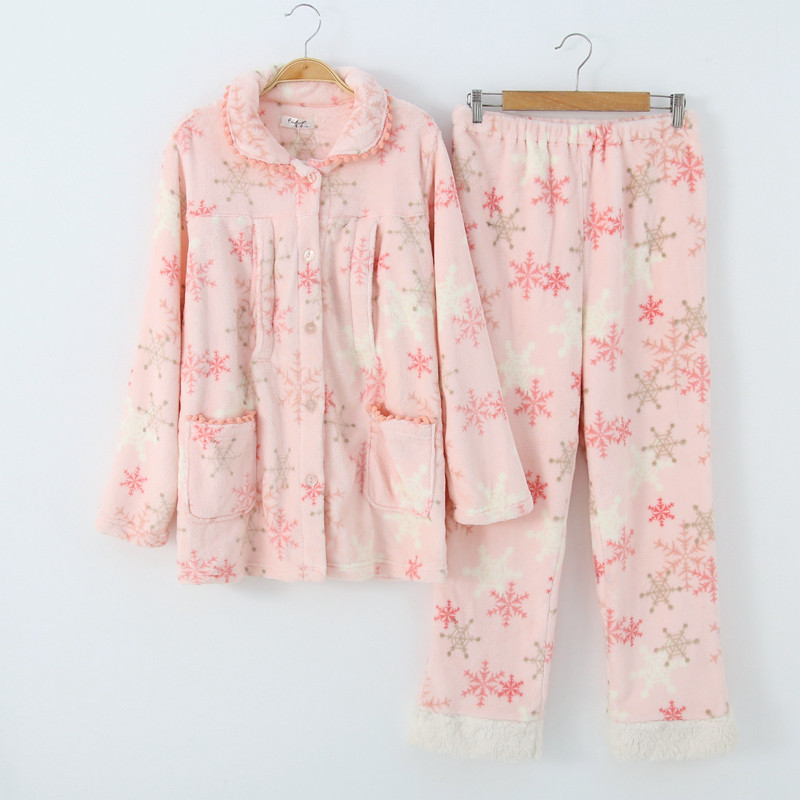 少量产后哺乳睡衣月子服套装法兰绒厚款秋冬前扣翻领长袖裤家居服,孕妇装/孕产妇用品/营养,家居服套装,淘宝优惠券,粉丝福利购,淘宝优惠卷