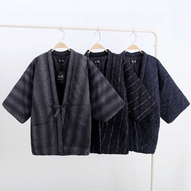 日单系绳开襟和风棉袄上装居家