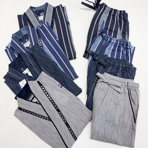 日式薄款睡衣特色汗蒸服套装
