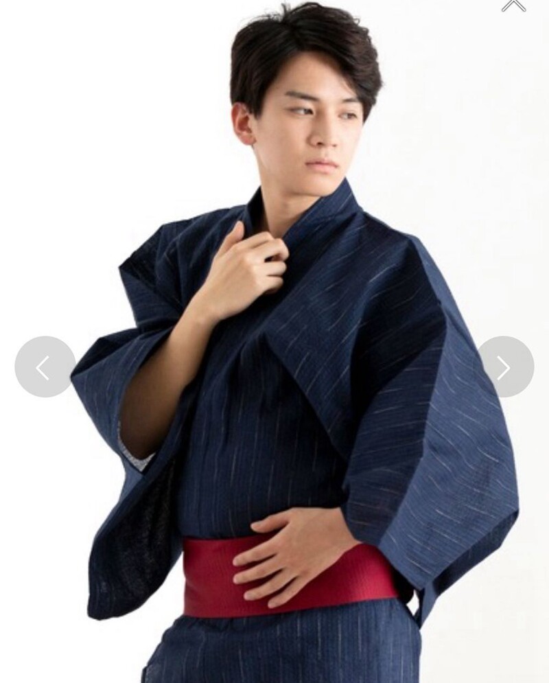 原单男士日本全棉和服浴衣长袍日式家居浴袍旅游拍照送腰带