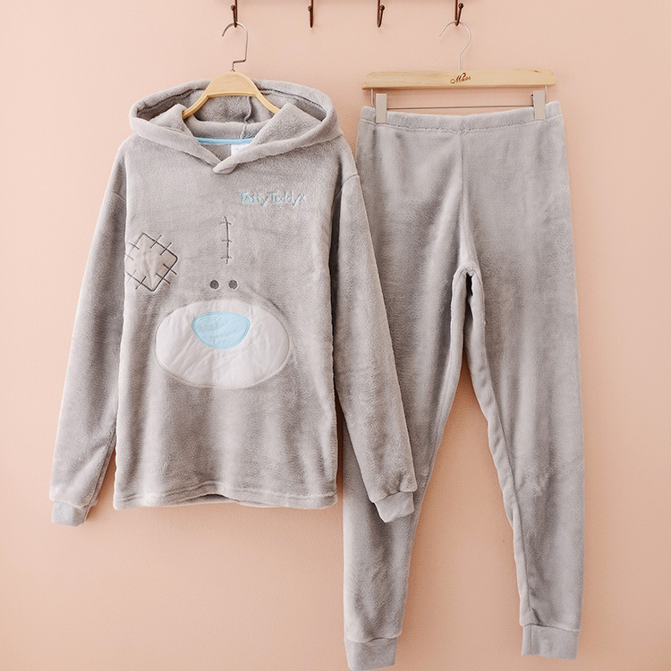 中大童男童女童保暖家居服